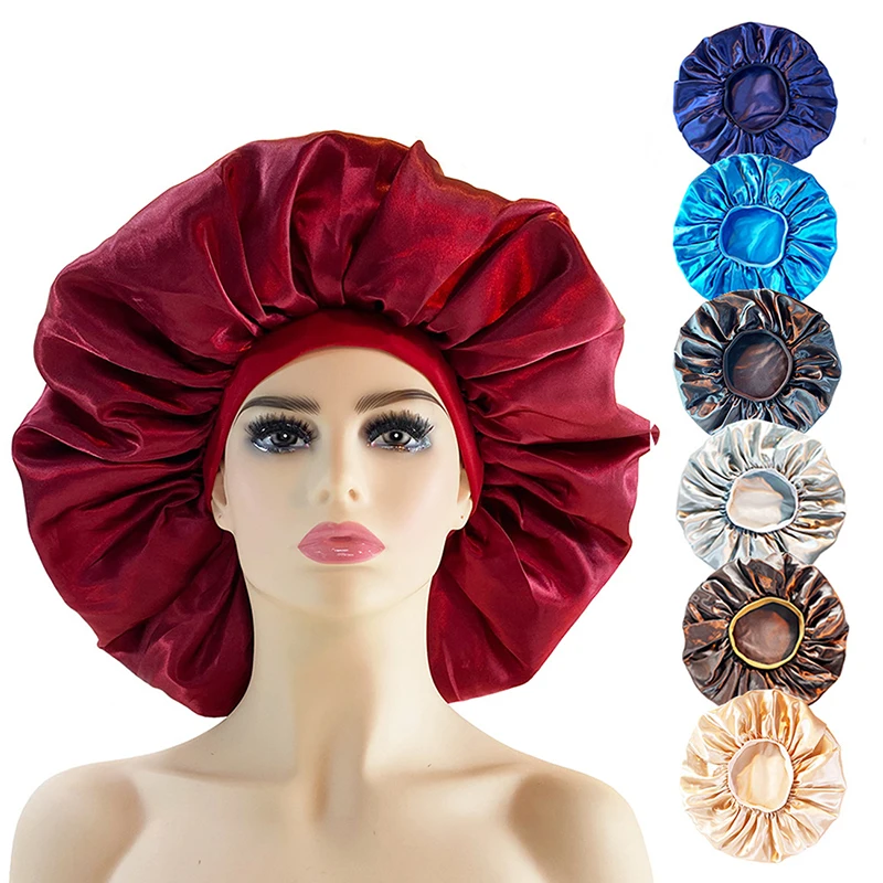 Women Satin Night Sleep Cap Hair Bonnet Hat Shower Cap Female Hair Care Protect Giant Sleep Cap Waterproof Hair Care
Women Satin Night Sleep Cap Hair Bonnet Hat Shower Cap Female Hair Care Protect Giant Sleep Cap Waterproof Hair Care