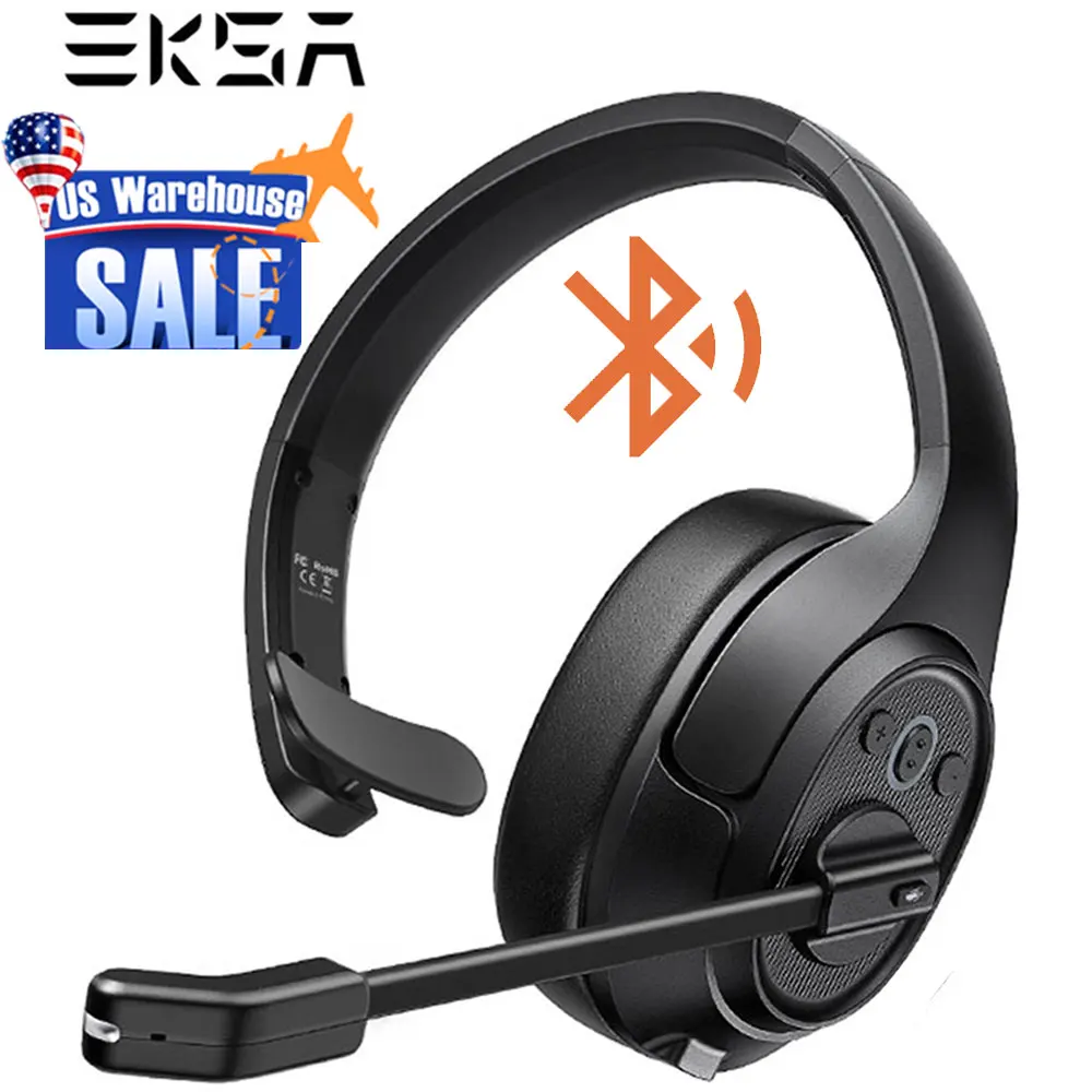 EKSA Wireless Headphones with Mic Environmental Noise Cancelling Headphone Trucker Bluetooth 5.0 Headset for Call Center Headset
EKSA Wireless Headphones with Mic Environmental Noise Cancelling Headphone Trucker Bluetooth 5.0 Headset for Call Center Headset