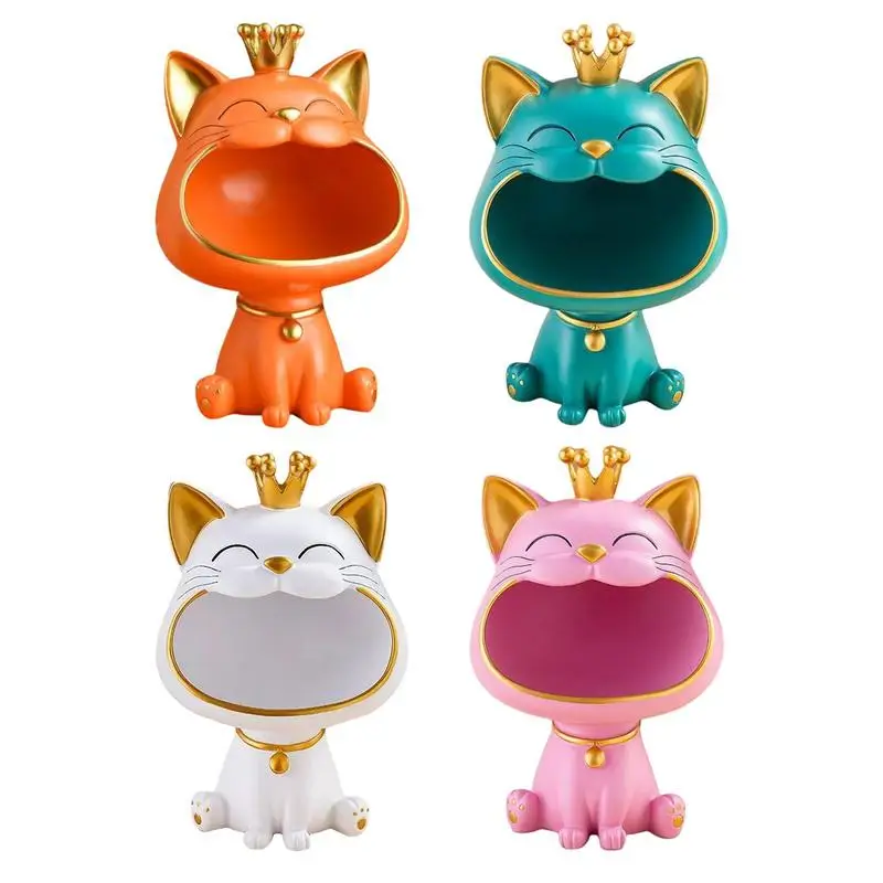 Cat Figures Storage Box Cute Lucky Cat Storage Box Laughing Cat Small Items Container Ceramic Figurine and Sculpture Decoration
Cat Figures Storage Box Cute Lucky Cat Storage Box Laughing Cat Small Items Container Ceramic Figurine and Sculpture Decoration