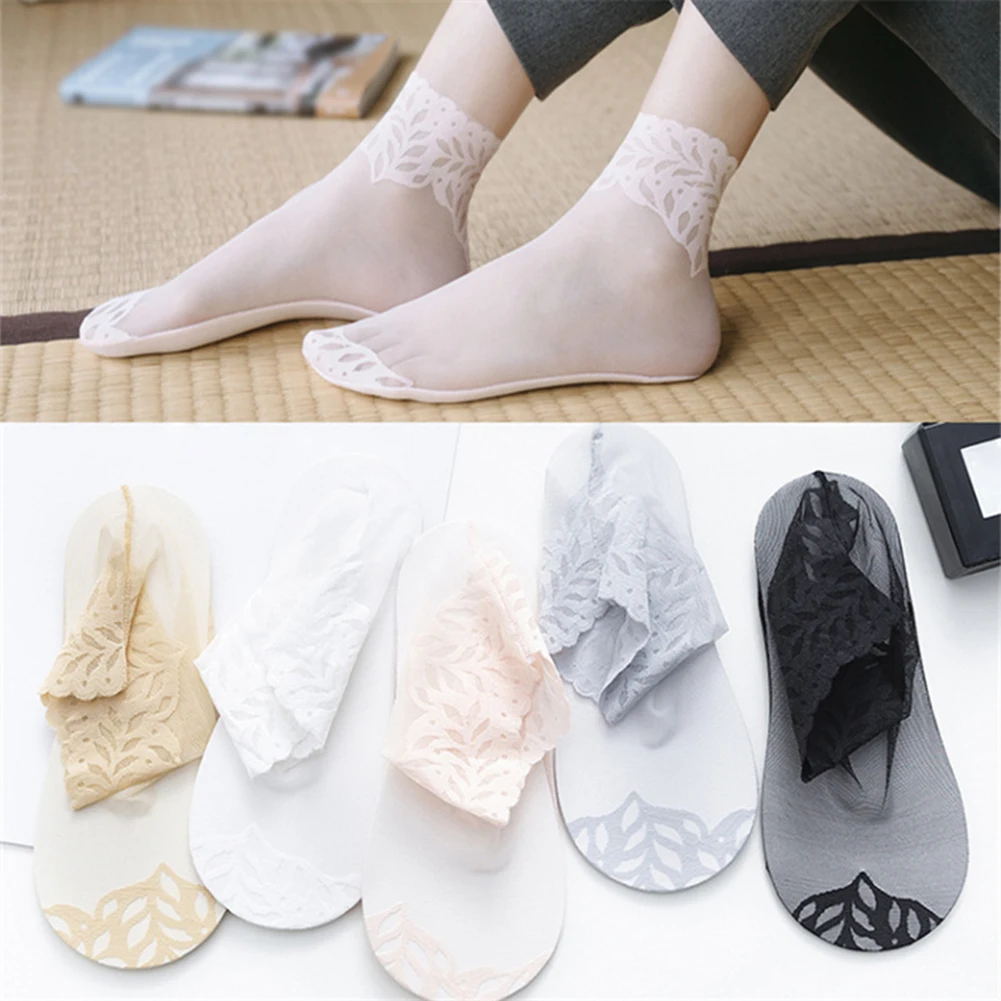 Stockings New Women Leaves Lace Invisible Socks Thin Ladies Lace Boat Socks Hollow Non-slip Shallow Socks Women
Stockings New Women Leaves Lace Invisible Socks Thin Ladies Lace Boat Socks Hollow Non-slip Shallow Socks Women