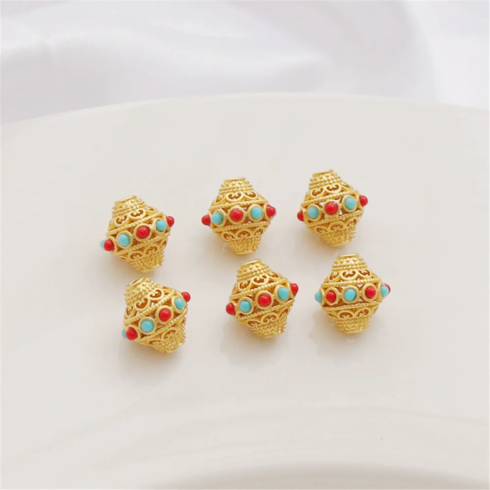 18K Dumb Gold Dragonfly Eye Nepal Beads 10mm Loose Beads Diy Jewelry Accessories Bracelet Necklace Beads
18K Dumb Gold Dragonfly Eye Nepal Beads 10mm Loose Beads Diy Jewelry Accessories Bracelet Necklace Beads
