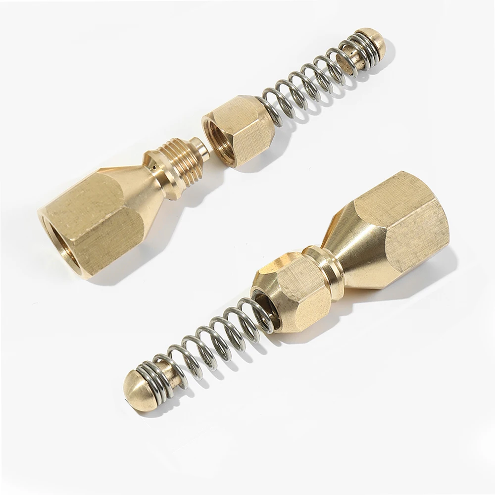 High Pressure Hose Nozzle Sewer Nozzle Sewer Piping Cleaning Pressure Washer Hose Pipe Cleaner Adapter Opens Clogging of Sewage
High Pressure Hose Nozzle Sewer Nozzle Sewer Piping Cleaning Pressure Washer Hose Pipe Cleaner Adapter Opens Clogging of Sewage