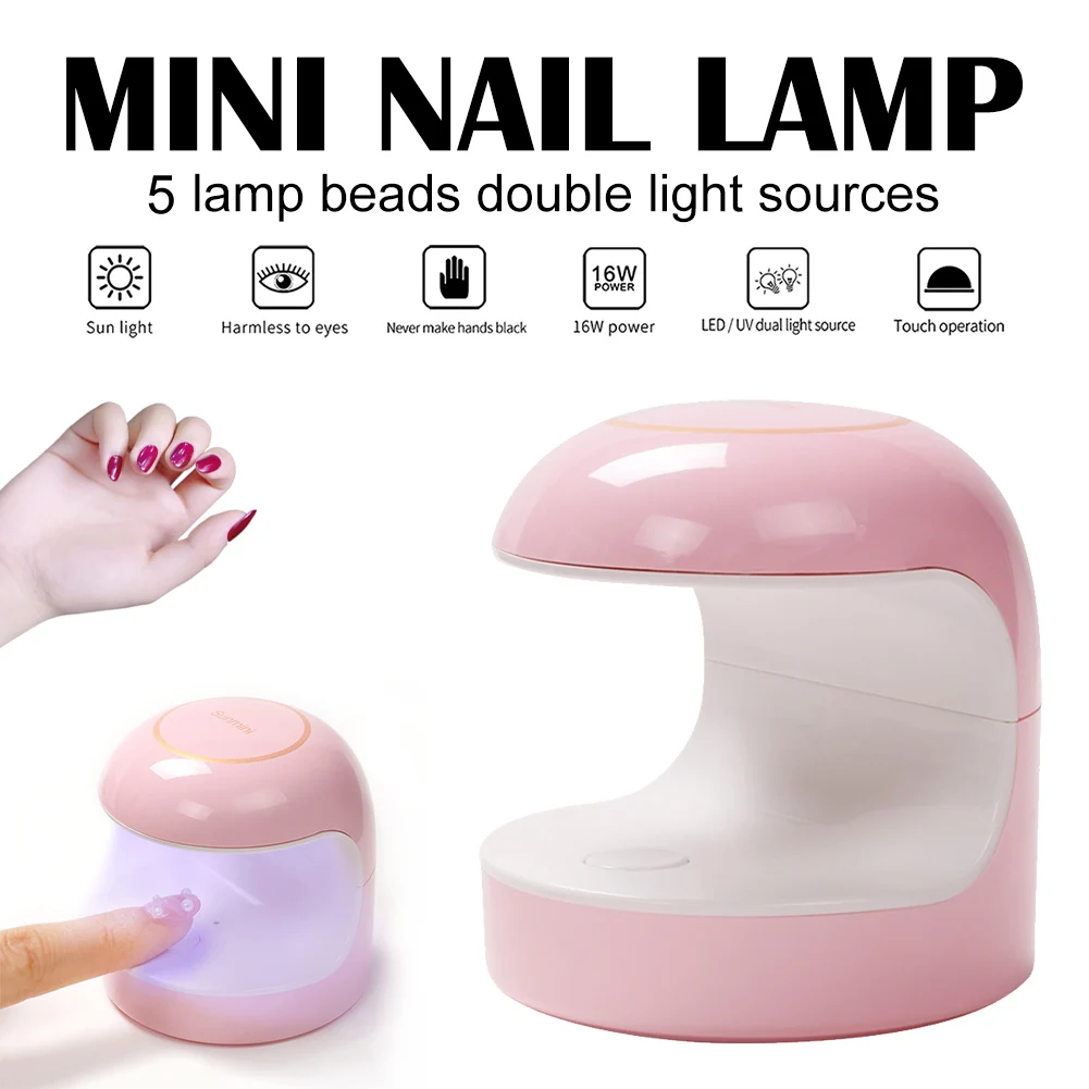 16W Mini Nail Lamp Egg-shaped UV/LED Nail Drying Lamp Portable Single Fingernail Polish Glue Baking Lamp Nail Art Manicure Tool
16W Mini Nail Lamp Egg-shaped UV/LED Nail Drying Lamp Portable Single Fingernail Polish Glue Baking Lamp Nail Art Manicure Tool