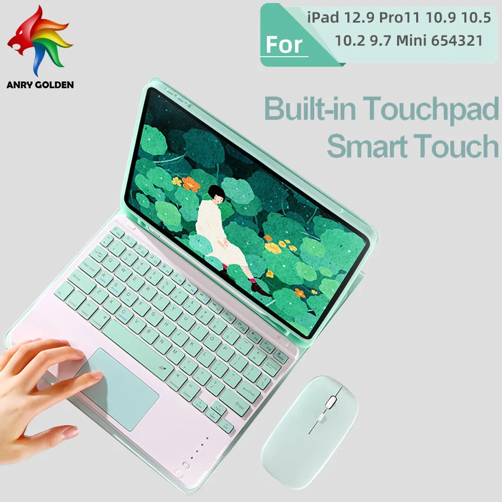 Touchpad Keyboard Case for iPAD 12.9 Mini 6 8.3 Air3 Pro 10.5 Mini 1 2 3 4 5 Air4 Air5 10.9 Pro 9.7 10.2 789Gen Pro11 Tab Cover
Touchpad Keyboard Case for iPAD 12.9 Mini 6 8.3 Air3 Pro 10.5 Mini 1 2 3 4 5 Air4 Air5 10.9 Pro 9.7 10.2 789Gen Pro11 Tab Cover