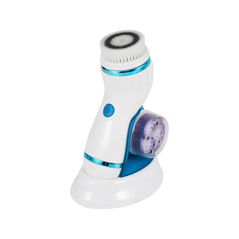 Rechargeable Facial Massage Cleanser Electric Face Brush Blackhead Removal Pore Cleaner Multifunctional Cleansing Instrument Blu
Rechargeable Facial Massage Cleanser Electric Face Brush Blackhead Removal Pore Cleaner Multifunctional Cleansing Instrument Blu