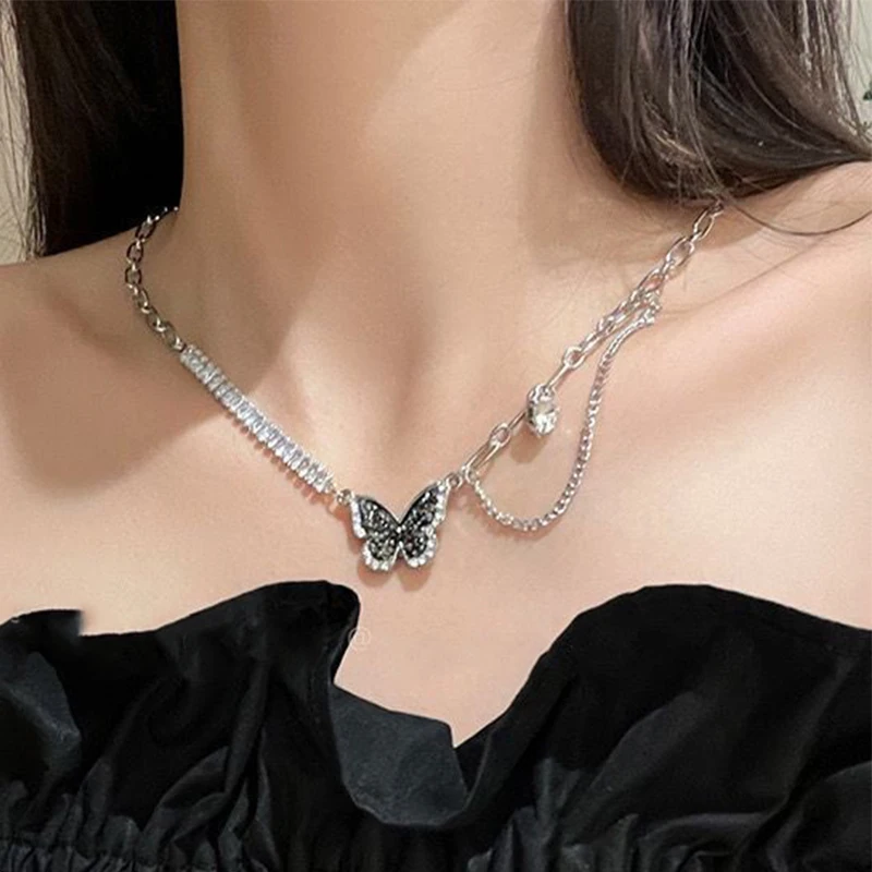 Black Zircon Butterfly Necklace for Women Unique Design Personality Accessories Party Jewelry Birthday Gift Daily Collocation
Black Zircon Butterfly Necklace for Women Unique Design Personality Accessories Party Jewelry Birthday Gift Daily Collocation