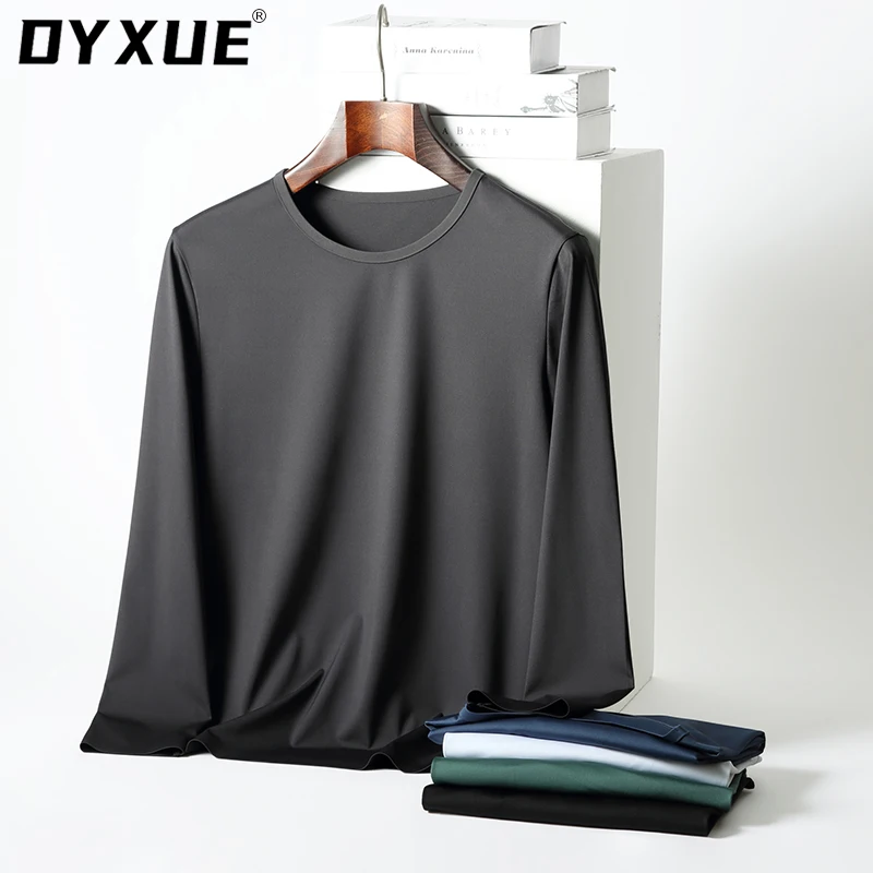 DYXUE 2022 Spring New Long Sleeve T Shirt Close fitting Men Solid Color O-neck Tops Plus Size High Quality T-shirt
DYXUE 2022 Spring New Long Sleeve T Shirt Close fitting Men Solid Color O-neck Tops Plus Size High Quality T-shirt