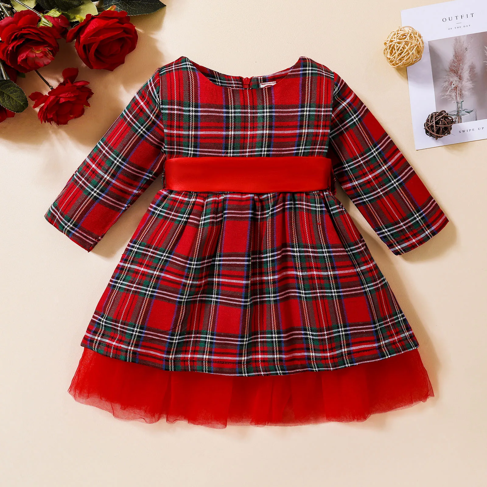 Toddler Baby Kids Girls Suit Christmas Red Plaid Long Sleeves Dress Dress for Girls
Toddler Baby Kids Girls Suit Christmas Red Plaid Long Sleeves Dress Dress for Girls