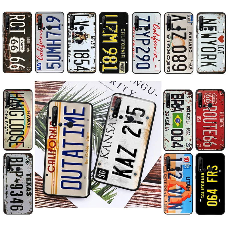 Phone Case For Huawei P50 Pro P30 P40 Lite P40Pro P20 lite Mate 20 Pro Mate 50 Pro P Smart Retro License Plate Case Funda Capa
Phone Case For Huawei P50 Pro P30 P40 Lite P40Pro P20 lite Mate 20 Pro Mate 50 Pro P Smart Retro License Plate Case Funda Capa