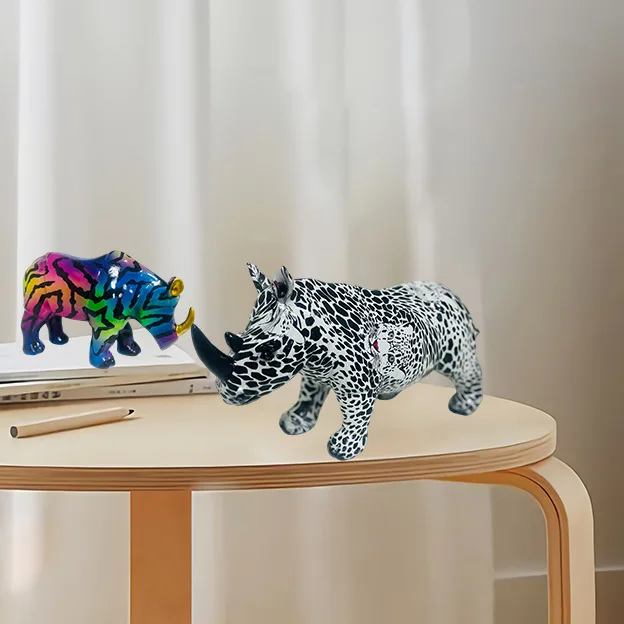 Nordic Resin Rhinoceros Ornaments Home Decor Animal Sculpture Desktop Accessories Living Room Decoration Creative Gifts
Nordic Resin Rhinoceros Ornaments Home Decor Animal Sculpture Desktop Accessories Living Room Decoration Creative Gifts