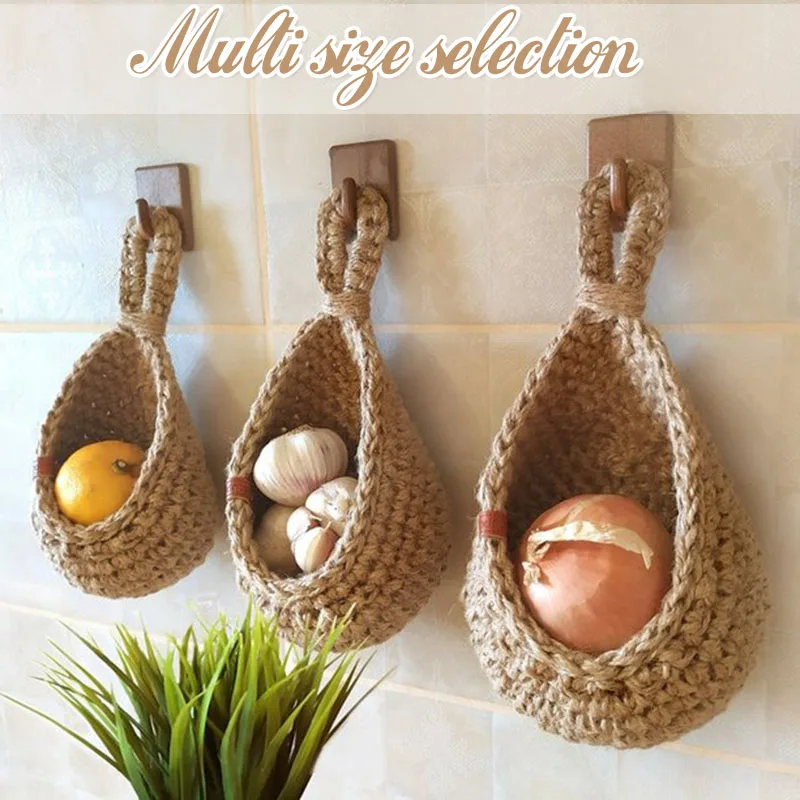Wall Hanging Vegetable and Fruit Basket Natural Wicker Woven Fruit Basket Kitchen Table Wall Hanging Storage Basket Dry Shelf
Wall Hanging Vegetable and Fruit Basket Natural Wicker Woven Fruit Basket Kitchen Table Wall Hanging Storage Basket Dry Shelf