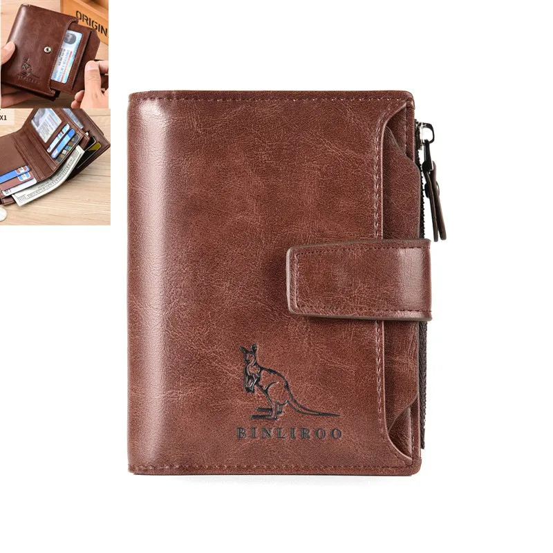 2021 Fashion Men's Coin Purse Wallet RFID Blocking Man Leather Wallet Zipper Business Card Holder ID Money Bag Wallet Male bolso
2021 Fashion Men's Coin Purse Wallet RFID Blocking Man Leather Wallet Zipper Business Card Holder ID Money Bag Wallet Male bolso