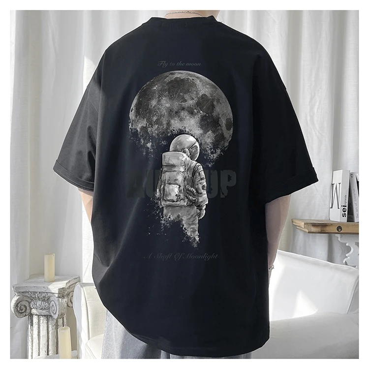 M1162 Printed short-sleeved men's summer thin loose casual t-shirt cotton t-shirt top
M1162 Printed short-sleeved men's summer thin loose casual t-shirt cotton t-shirt top