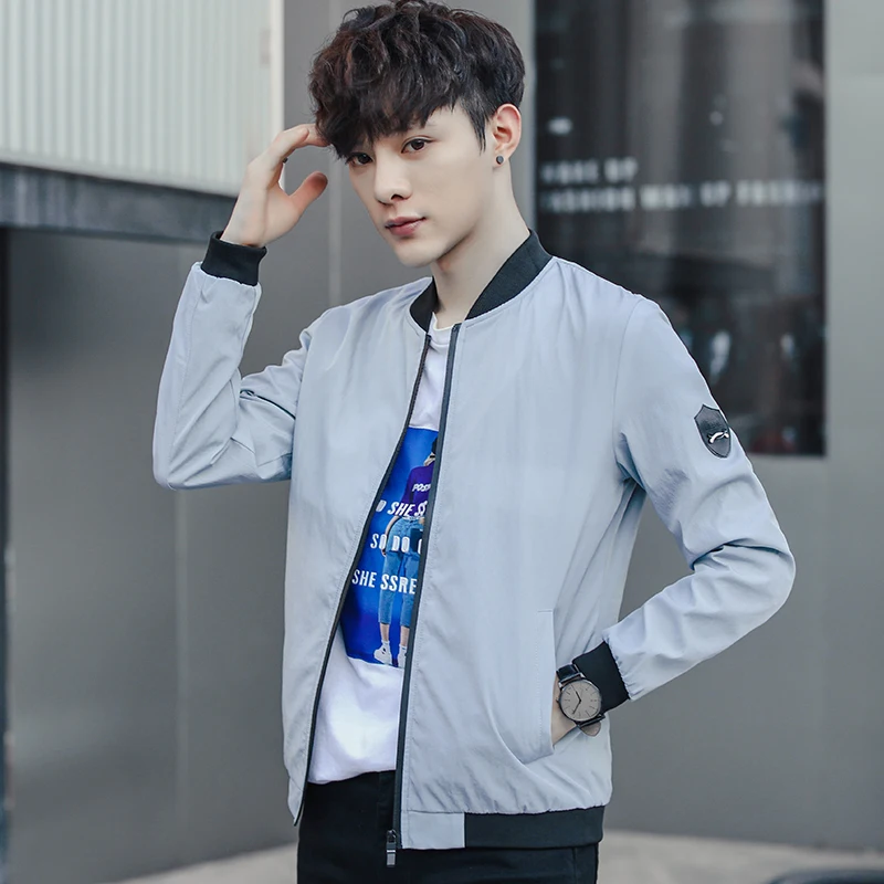 Spring Jackets and Coats Strip Jaqueta Masculina Male Casual Fashion Slim Fitted Zipper Jackets Men Clothing
Spring Jackets and Coats Strip Jaqueta Masculina Male Casual Fashion Slim Fitted Zipper Jackets Men Clothing