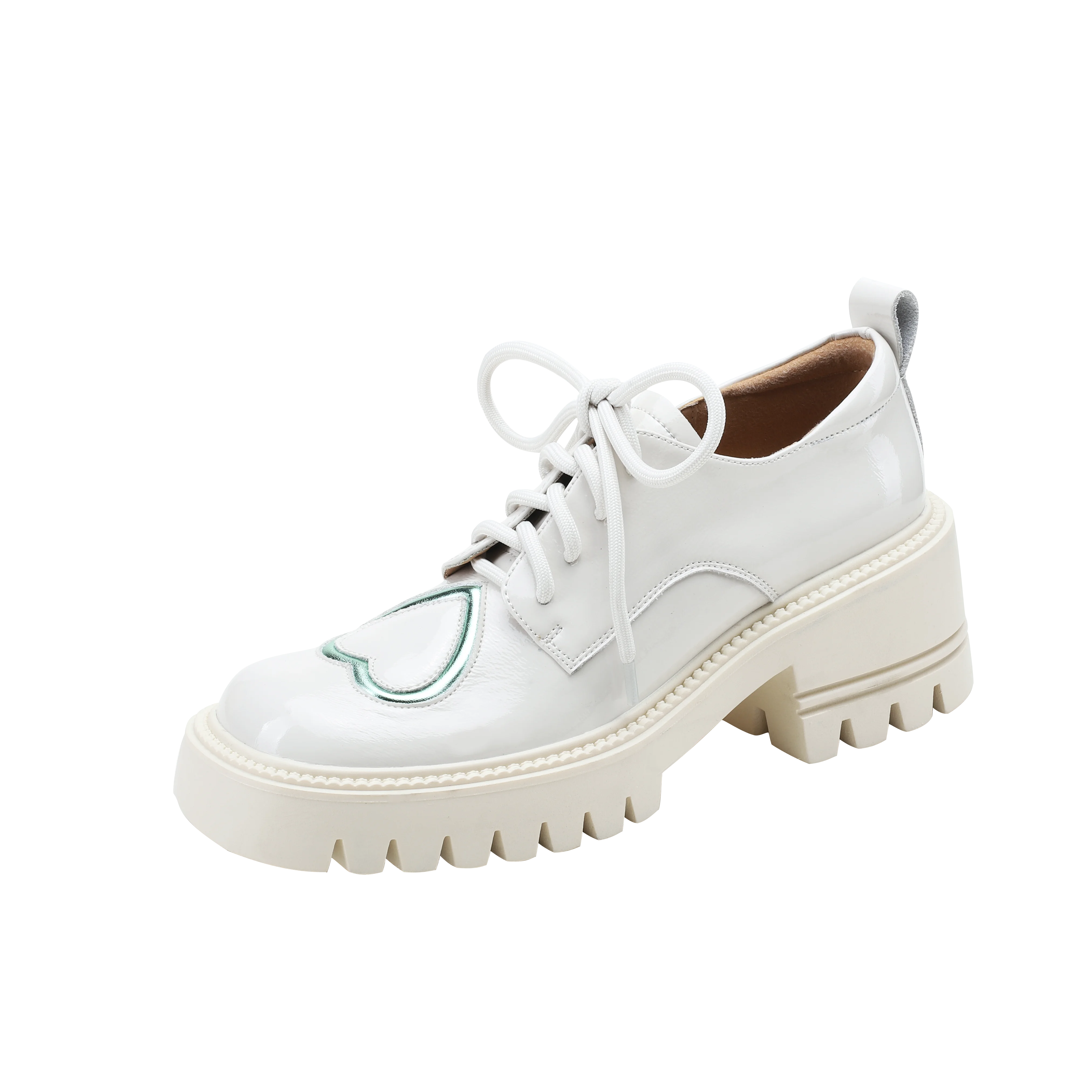 Sping/Autumn Chunky Loafers Women Genuine Cow Leather Platform Shoes Round Toe British Style Heart-Shaped Ladies Flats
Sping/Autumn Chunky Loafers Women Genuine Cow Leather Platform Shoes Round Toe British Style Heart-Shaped Ladies Flats