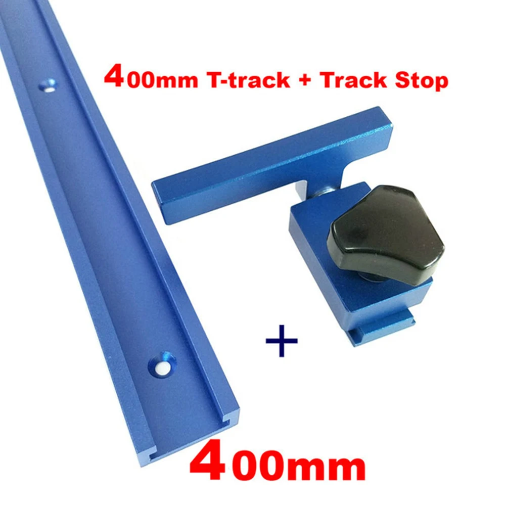 300-800MM 30# Chute Limit Block Woodworking Slider Blue Aluminum Alloy T-Track And T-slot Miter Track Stop Set For Router Table
300-800MM 30# Chute Limit Block Woodworking Slider Blue Aluminum Alloy T-Track And T-slot Miter Track Stop Set For Router Table