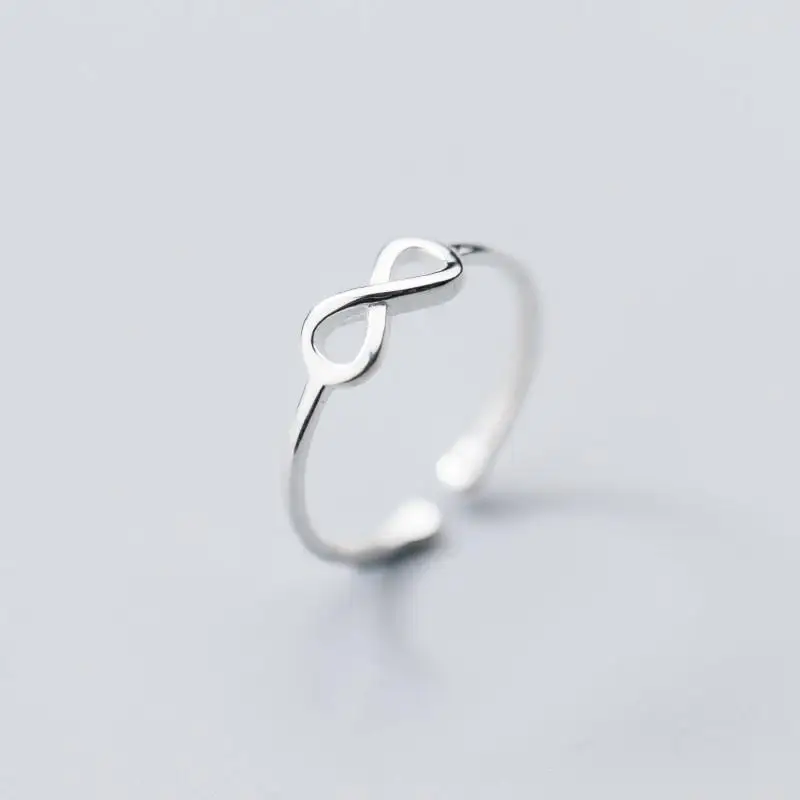 S925 Silver Women's Fashion Personality Infinite 8-character Ring 
S925 Silver Women's Fashion Personality Infinite 8-character Ring