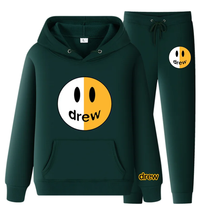 Drew House Fashion Hoodies Man Women Tracksuits Autumn Brand Smiley Sweatshirt Pants Mens Suits Streetwear Athletic Clothing Set
Drew House Fashion Hoodies Man Women Tracksuits Autumn Brand Smiley Sweatshirt Pants Mens Suits Streetwear Athletic Clothing Set