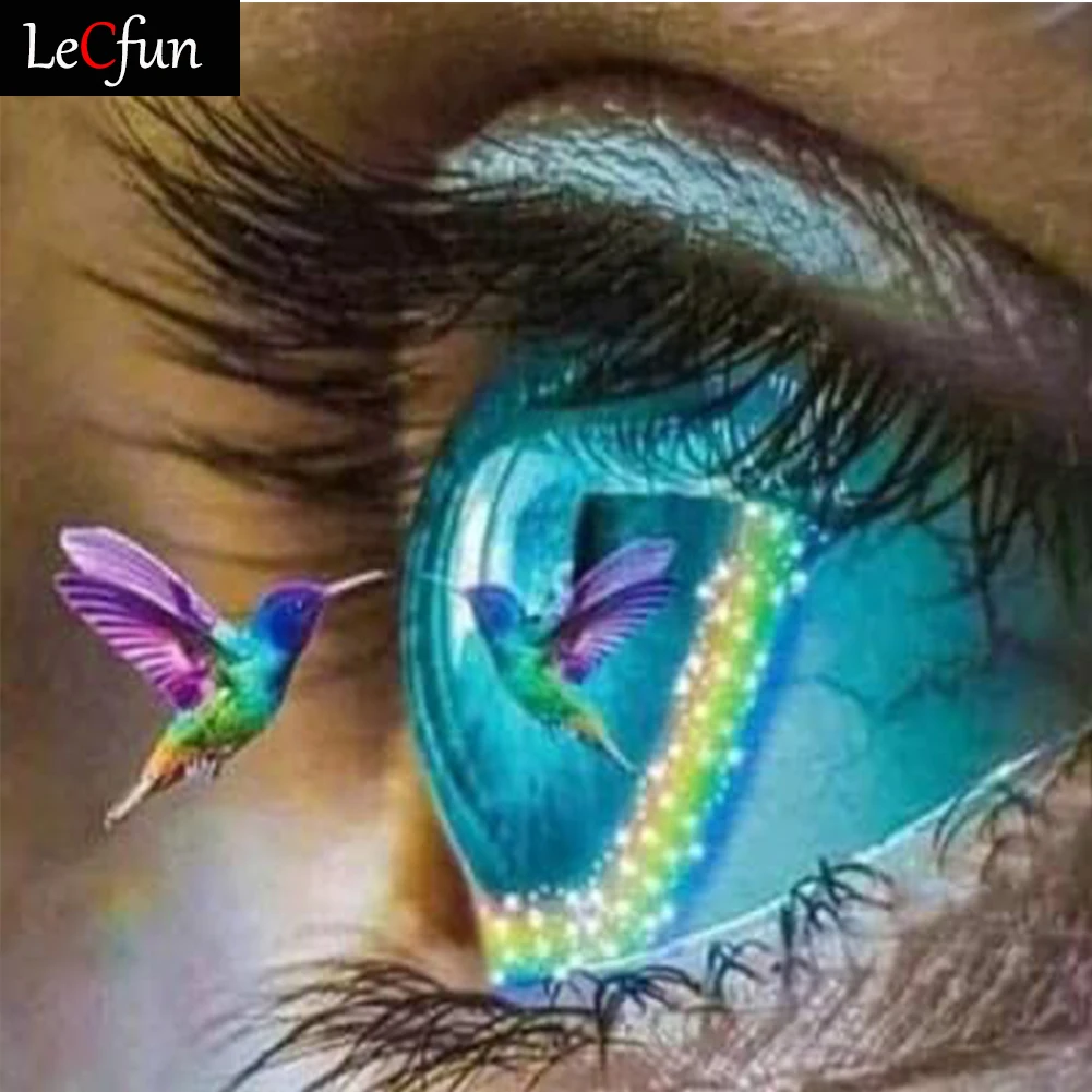 LeCfun Diamond Painting Kit Hummingbird Blue Eye DIY 5D Full Drill Round/ Square Rhinestone Beads Gem Art Home Decor Gift
LeCfun Diamond Painting Kit Hummingbird Blue Eye DIY 5D Full Drill Round/ Square Rhinestone Beads Gem Art Home Decor Gift