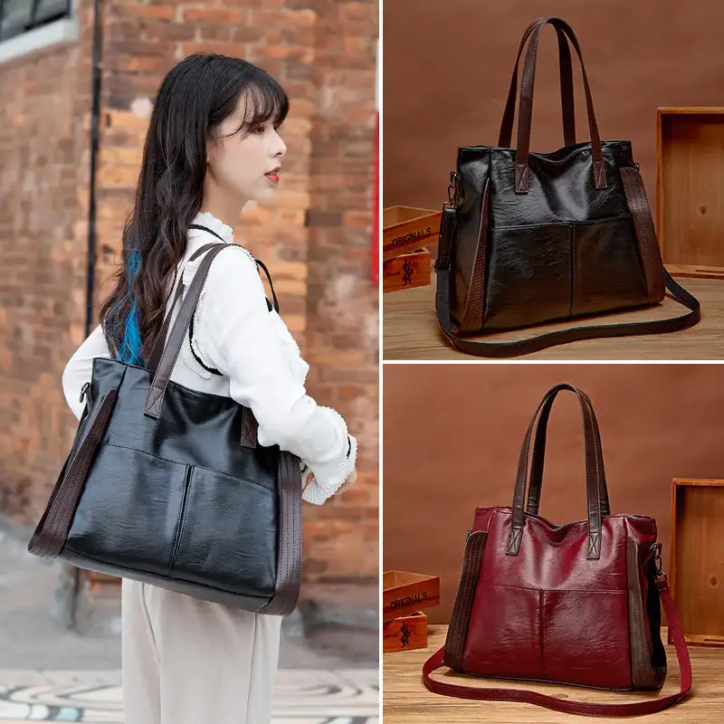 New Luxury Brand Women Leather Handbag Genuine Leather Casual Tote Bags High Quality Soft Sheepskin Female Big Shoulder Bags
New Luxury Brand Women Leather Handbag Genuine Leather Casual Tote Bags High Quality Soft Sheepskin Female Big Shoulder Bags