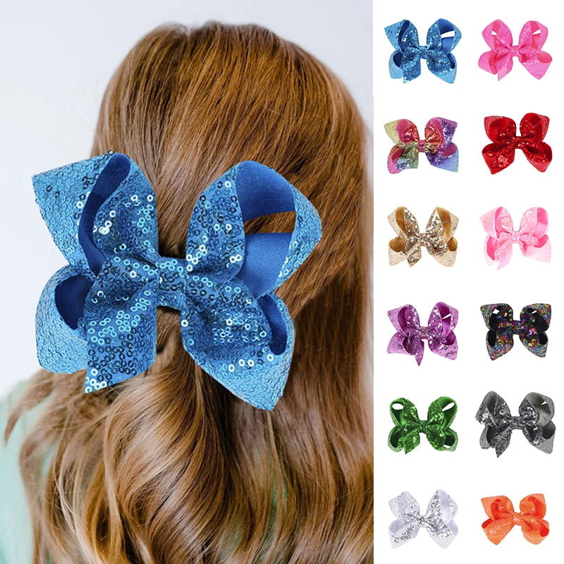 Grosgrain Ribbon Hair Bows With Clip Glitter Reversible Bowknot Barrettes Shining Alligator Hairpin Kids DIY Hair Accessories
Grosgrain Ribbon Hair Bows With Clip Glitter Reversible Bowknot Barrettes Shining Alligator Hairpin Kids DIY Hair Accessories