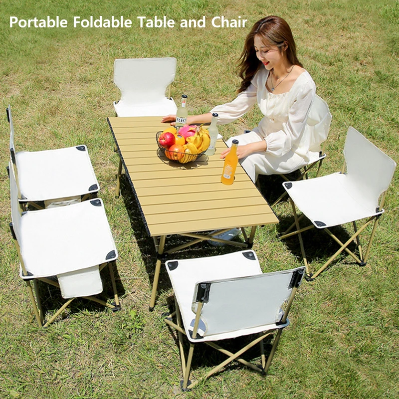 

Уличные портативные складные столы, стулья, стол для барбекю и кемпинга, складной квадратный стол, стол в виде куриных рулонов, стол для пикника, стул