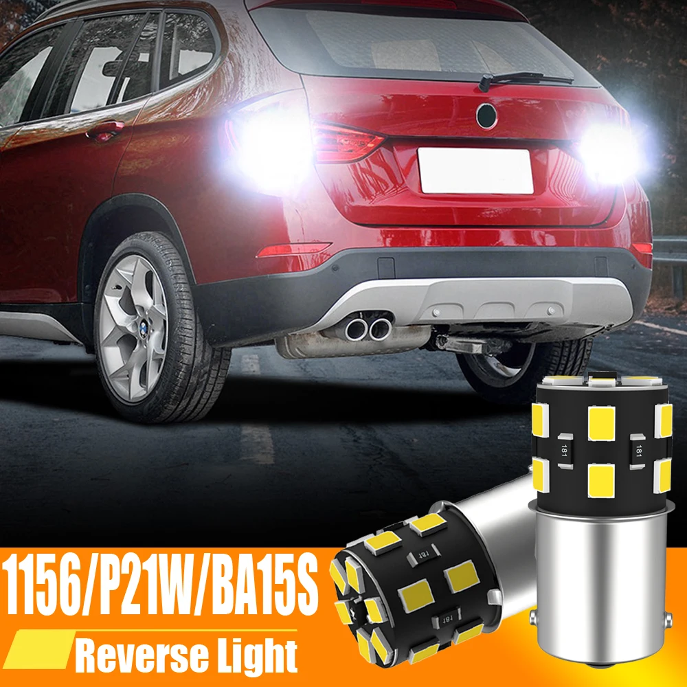 

2x LED Reverse Light Blub Lamp P21W BA15S Canbus For BMW E87 F20 F21 F45 F46 F23 F22 F87 E46 F30 F80 E36 E46 F34 F31 E90 E91 E39