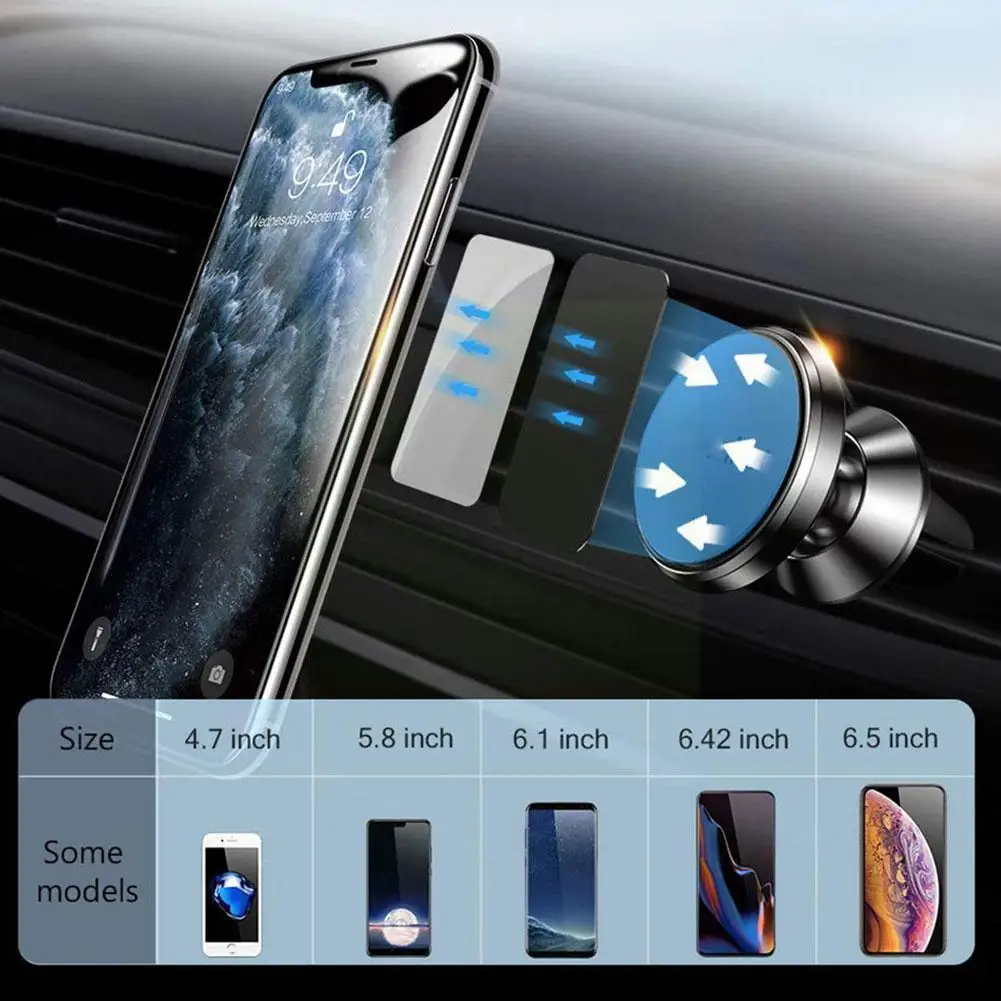 Magnetic Car Phone Holder Stand 360 Degree Mobile Cell Air Vent Magnet Mount Gps Support For S6a5
Magnetic Car Phone Holder Stand 360 Degree Mobile Cell Air Vent Magnet Mount Gps Support For S6a5