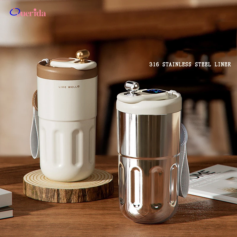 Intelligent Coffee Thermal Mug Vacuum Flasks 316 Stainless Steel Coffee Mug Wtih Rope Portable Tea Travel Mug Thermol Bottle
Intelligent Coffee Thermal Mug Vacuum Flasks 316 Stainless Steel Coffee Mug Wtih Rope Portable Tea Travel Mug Thermol Bottle