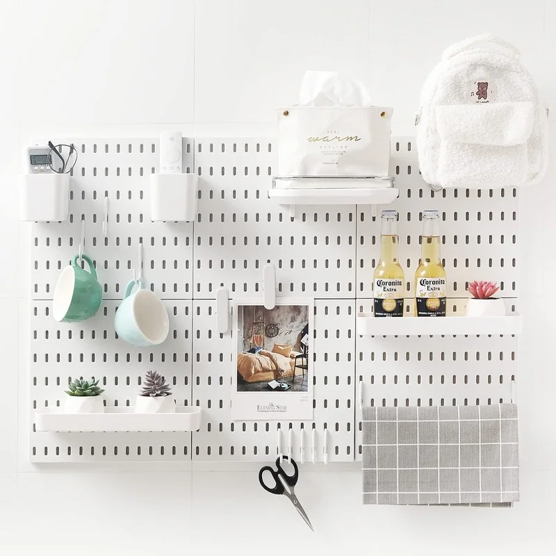 Hole Board Wall Display Decoration Punch-free Desktop Household Storage Plastic Combinable Rack Kitchen Items Pantry Organizer
Hole Board Wall Display Decoration Punch-free Desktop Household Storage Plastic Combinable Rack Kitchen Items Pantry Organizer