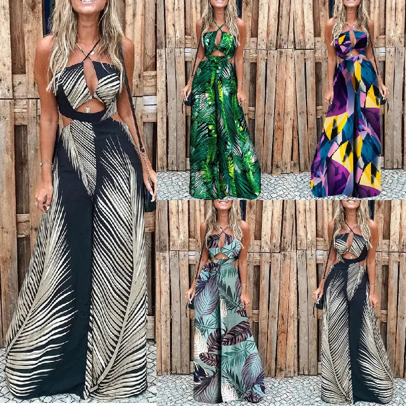 Winter 2023 New Women's Sleeveless Street Hipster Plant Leaf Casual Print Digital Print Sexy Beach Women's One-piece Trousers
Winter 2023 New Women's Sleeveless Street Hipster Plant Leaf Casual Print Digital Print Sexy Beach Women's One-piece Trousers
