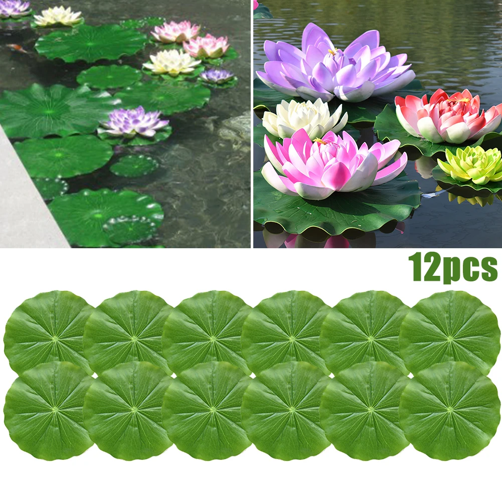 12pcs 28CM Artificial Fake Lotus Leaves Floating Pool Decoration Water Decorative Aquarium Fish Pond Scenery Lotus Leaf Green
12pcs 28CM Artificial Fake Lotus Leaves Floating Pool Decoration Water Decorative Aquarium Fish Pond Scenery Lotus Leaf Green