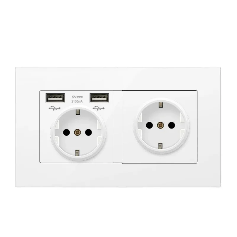 Черная двойная розетка Depo Guye 16А с USB
Черная двойная розетка Depo Guye 16А с USB