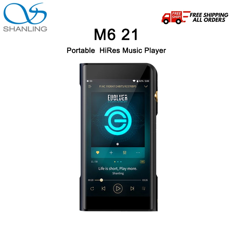 Shanling M6 21 MQA Dual ES9038Q2M Android OS сбалансированный портативный музыкальный плеер MP3 2 * OPA2211 2,5/3,5/4,4 мм выход DSD512 768 кГц
Shanling M6 21 MQA Dual ES9038Q2M Android OS сбалансированный портативный музыкальный плеер MP3 2 * OPA2211 2,5/3,5/4,4 мм выход DSD512 768 кГц