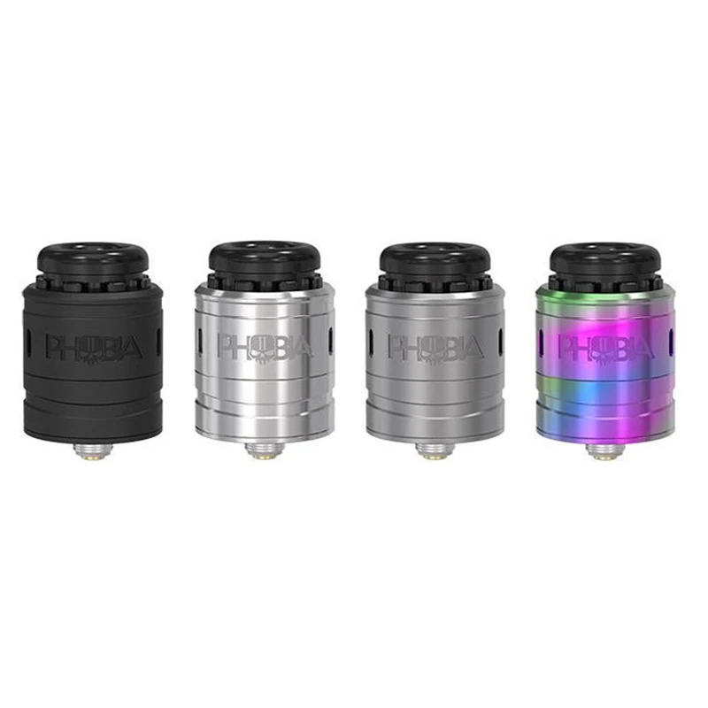 

Newest Phobia V2 RDA Rebuildable Dripping Atomizer 24mm Airflow Holes with 810 Drip Tip E Cigarette vape Atomizers tank