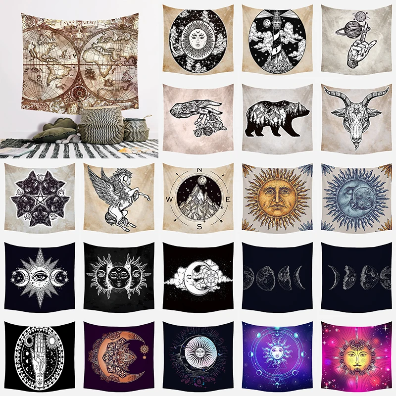 Vintage Tapestry Wall For Living Room Extra Large Black And White Tarot Sun Moon Wall Hanging Blanket Living Room Bedroom Art Dé
Vintage Tapestry Wall For Living Room Extra Large Black And White Tarot Sun Moon Wall Hanging Blanket Living Room Bedroom Art Dé