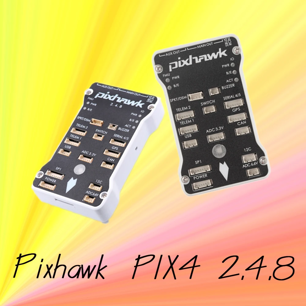 

Контроллер полета Pixhawk PX4 Autopilot PIX 2.4.8 32 бит ARM PX4FMU PX4IO Combo с переключателем безопасности и зуммером для мультикоптера