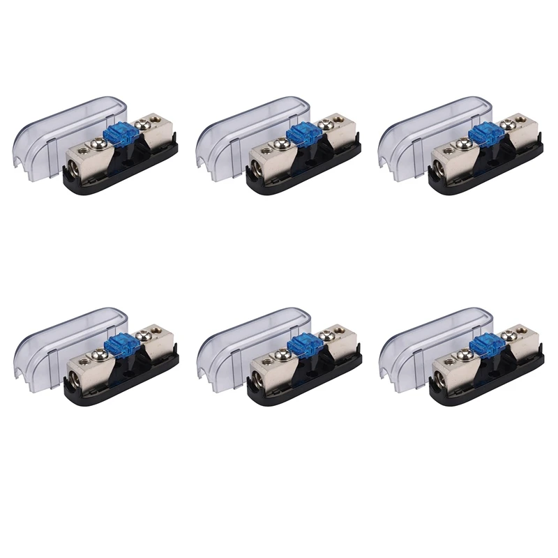 6X Car Stereo Fuse Holder, Auto Agu Audio Fuse Box Power Distribution Block 4Ga In 4Ga Out,Single Way
6X Car Stereo Fuse Holder, Auto Agu Audio Fuse Box Power Distribution Block 4Ga In 4Ga Out,Single Way