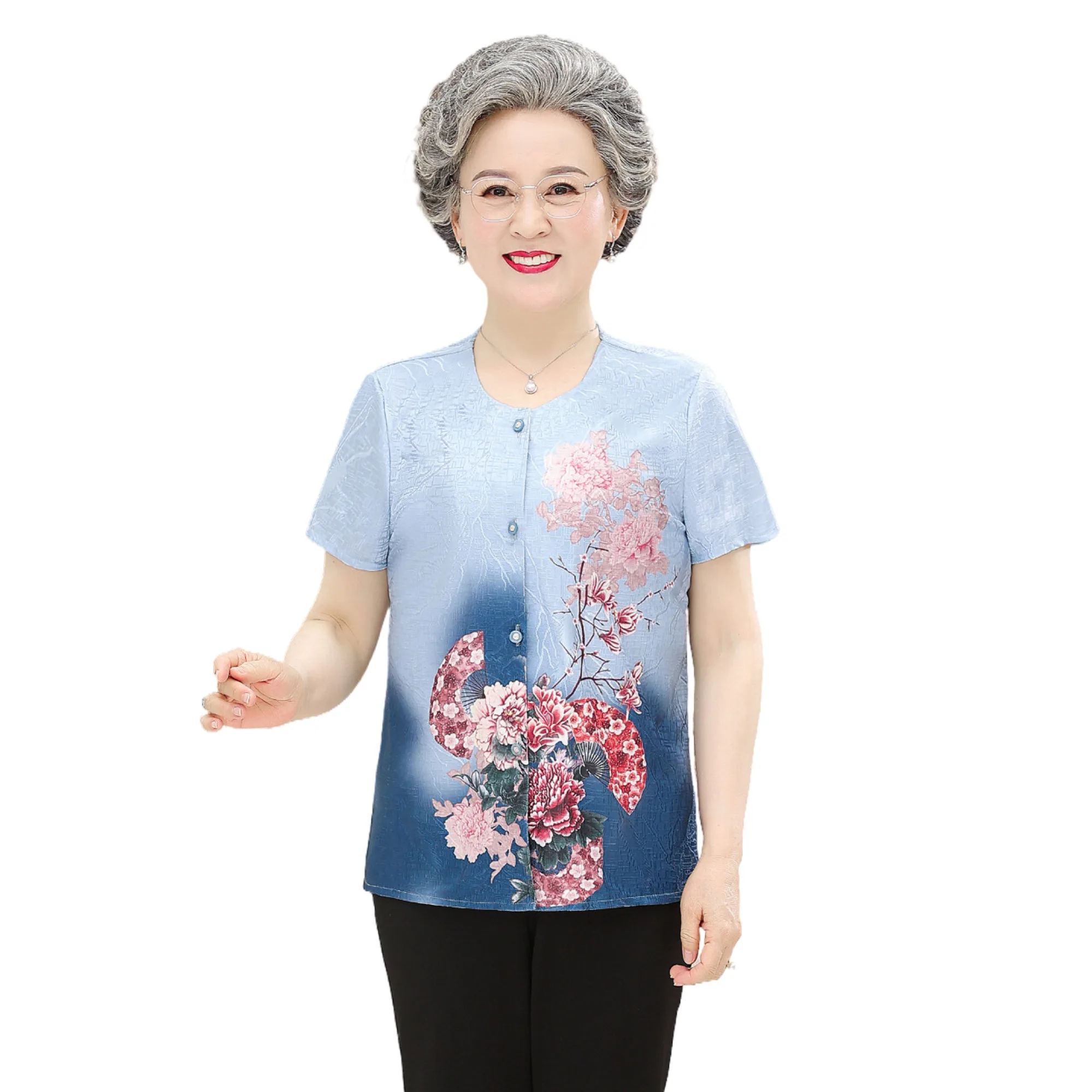 Seniors citizens fashion Elderly Women floral tshitrs ladies cool Blouse Oneck short Sleeve Summer old aged Women's T-shirt
Seniors citizens fashion Elderly Women floral tshitrs ladies cool Blouse Oneck short Sleeve Summer old aged Women's T-shirt
