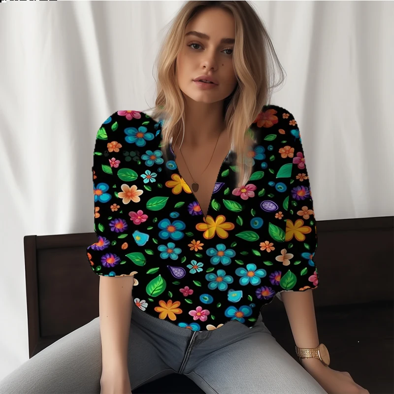 Summer new ladies shirt colorful flower 3D printed lady shirt casual style ladies shirt fashion trend high -quality lady shirt
Summer new ladies shirt colorful flower 3D printed lady shirt casual style ladies shirt fashion trend high -quality lady shirt