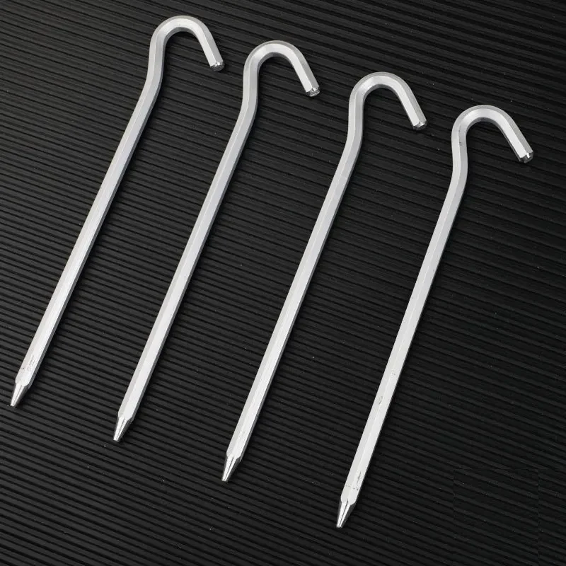 4Pcs Aluminum Tent Pegs Replacement Durable Lightweight Canopy Stakes Pegs Camping Hexagon rod Tent Stake
4Pcs Aluminum Tent Pegs Replacement Durable Lightweight Canopy Stakes Pegs Camping Hexagon rod Tent Stake