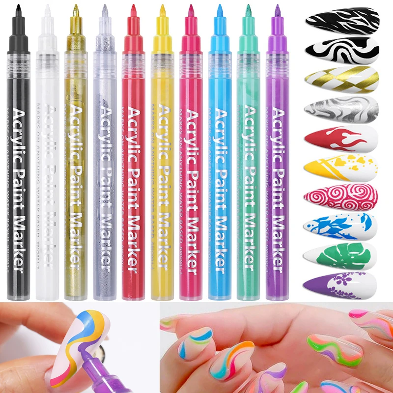 Nail Art Drawing Graffiti Pen UV Gel Polish Design Waterproof Painting Liner Brush DIY Abstract Lines Flower Sketch Drawing Tool
Nail Art Drawing Graffiti Pen UV Gel Polish Design Waterproof Painting Liner Brush DIY Abstract Lines Flower Sketch Drawing Tool