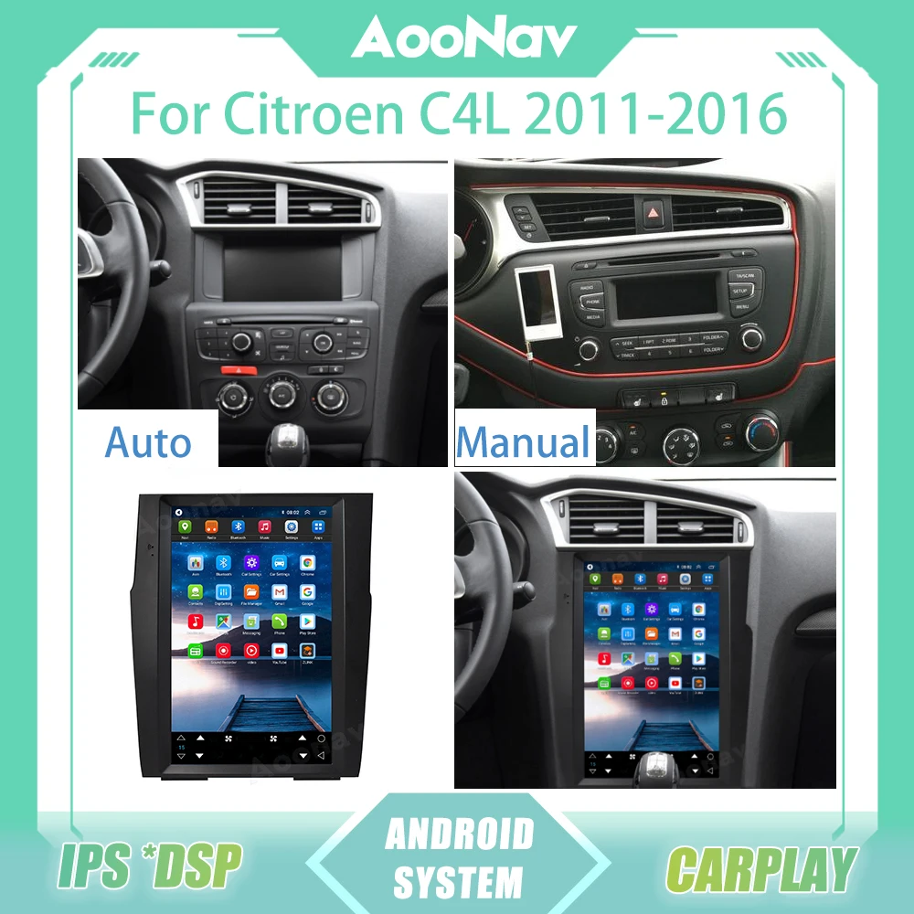 Автомобильный радиоприемник для Citroen C4 C4L 2011 2012 2013-2016, экран Tesla, Android 11, мультимедийный плеер, головное устройство с GPS-навигацией, 2Din Carplay
Автомобильный радиоприемник для Citroen C4 C4L 2011 2012 2013-2016, экран Tesla, Android 11, мультимедийный плеер, головное устройство с GPS-навигацией, 2Din Carplay
