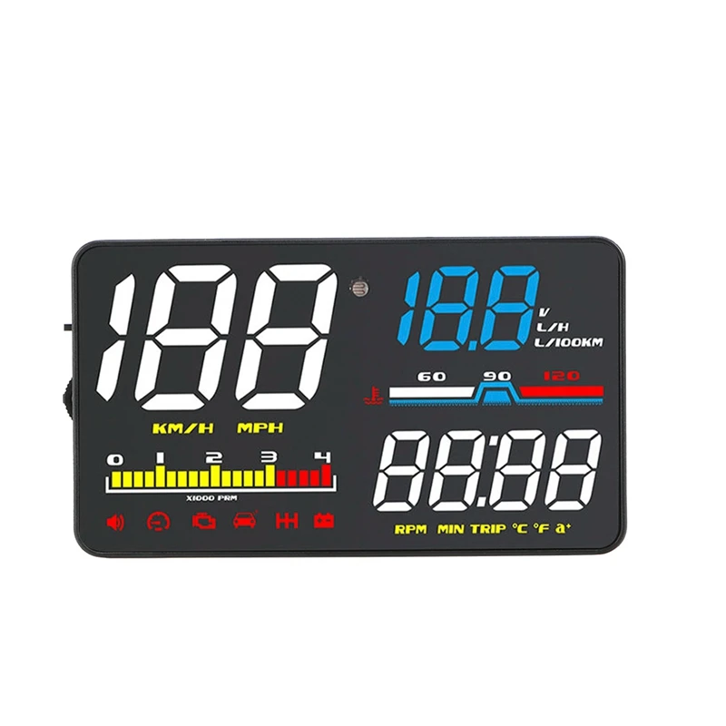 Speedometer Windshield Projector Car Head Up Display OBD2 Diagnostic Tool HUD Display D5000 Digital Security Alarm
Speedometer Windshield Projector Car Head Up Display OBD2 Diagnostic Tool HUD Display D5000 Digital Security Alarm