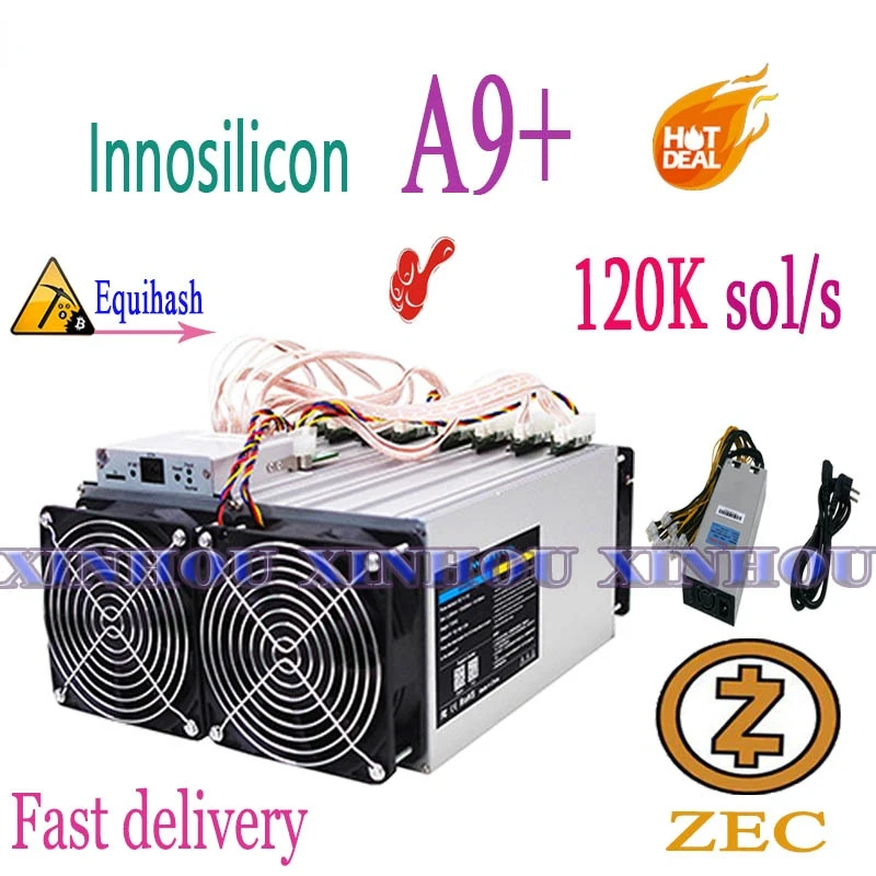 Used Innosilicon A9+ ZMaster 120k sol/s With PSU Equihash Asic Miner Zcash ZEC BTG Mining Better Than Antminer Z9 mini S9 B7 T3
Used Innosilicon A9+ ZMaster 120k sol/s With PSU Equihash Asic Miner Zcash ZEC BTG Mining Better Than Antminer Z9 mini S9 B7 T3