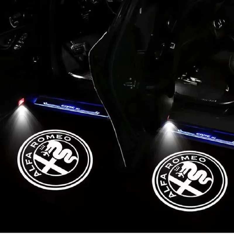 Новые модные светодиодные двери для автомобиля, 2 шт., проектор логотипа для Alfa Romeo Giulietta Mito Stelvio Brera 147 156 159
Новые модные светодиодные двери для автомобиля, 2 шт., проектор логотипа для Alfa Romeo Giulietta Mito Stelvio Brera 147 156 159