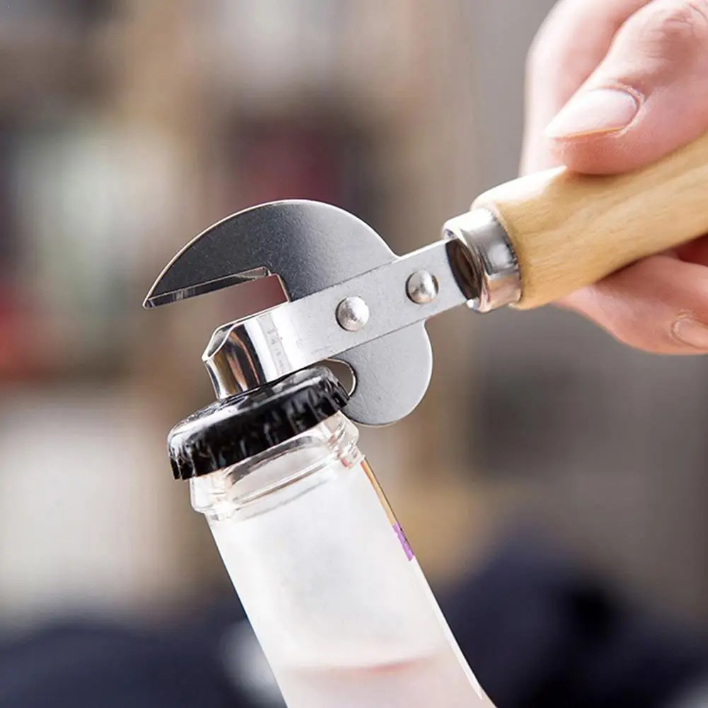 Открывалка для банок ручная из нержавеющей стали с деревянной ручкой
Открывалка для банок ручная из нержавеющей стали с деревянной ручкой