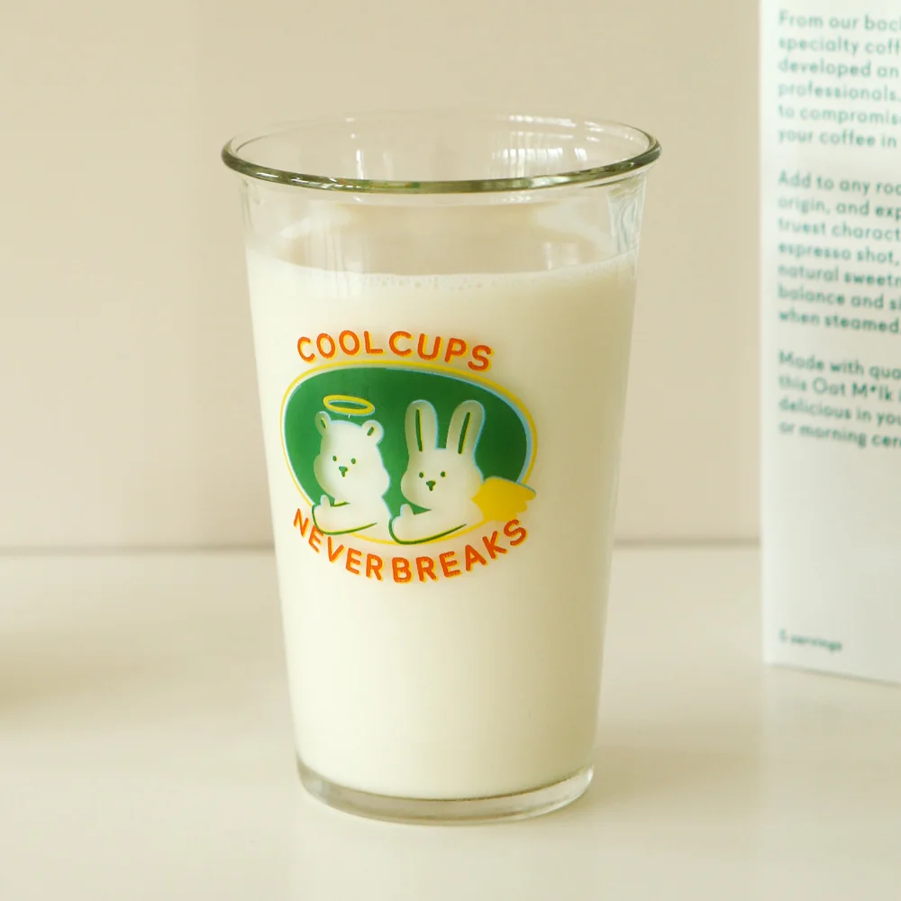 Korean Style Retro Cute Transparent Glass Water Cup Illustration Cartoon Milk Cup Coffee Cup Student 
Korean Style Retro Cute Transparent Glass Water Cup Illustration Cartoon Milk Cup Coffee Cup Student