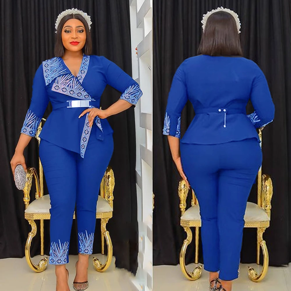 MD African Dresses Pants Set For Women Traditional Dashiki Spring 2 PCS Suit Dubai Turkey Clothing Wedding Party Vetement Femme
MD African Dresses Pants Set For Women Traditional Dashiki Spring 2 PCS Suit Dubai Turkey Clothing Wedding Party Vetement Femme