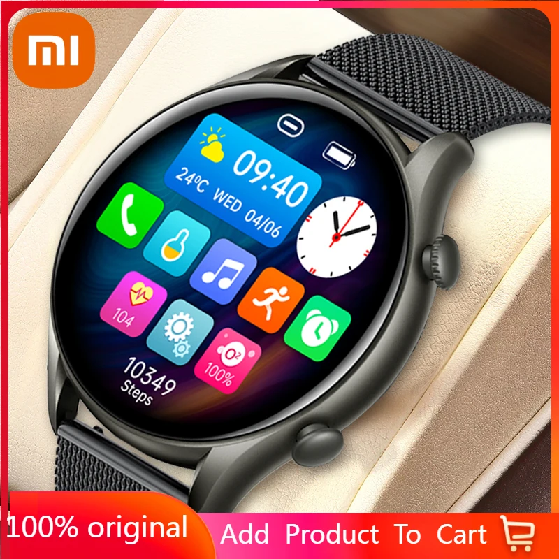 Xiaomi Bluetooth Call Watch Smart Watch Men Full Touch Fitness Tracker Blood Pressure Smart Clock IP67 Waterproof Smart Watch
Xiaomi Bluetooth Call Watch Smart Watch Men Full Touch Fitness Tracker Blood Pressure Smart Clock IP67 Waterproof Smart Watch